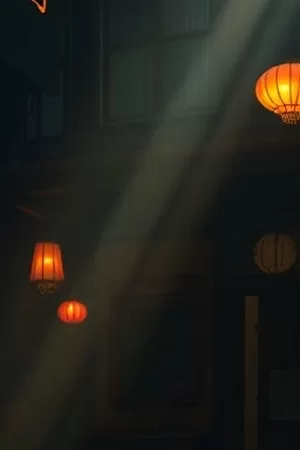 《逆流而上的鱼》竖版海报，浅滩里跃起的鱼影