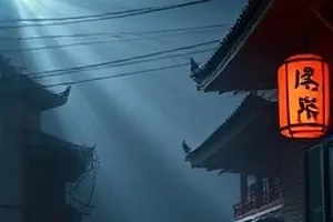 《银盐时代》横版画面，暗房里泛红的显影盘