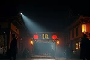《星轨观测站》横版画面，山顶天文台缓缓转动的穹顶