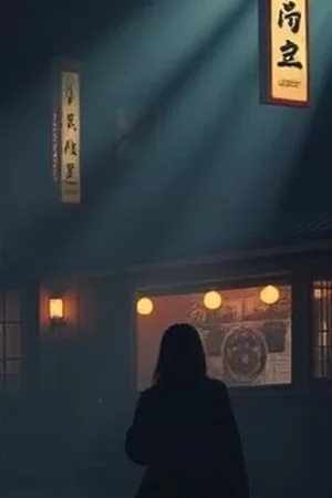《玻璃糖纸》竖版海报，逆光里的少年侧脸